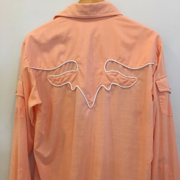Vintage Peach Western Shirt - Picture 6 of 8
